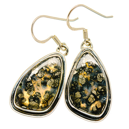 Pyrite Agate Earrings handcrafted by Ana Silver Co - EARR422112