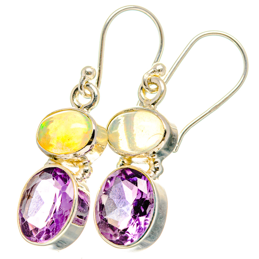 Amethyst Earrings handcrafted by Ana Silver Co - EARR422114