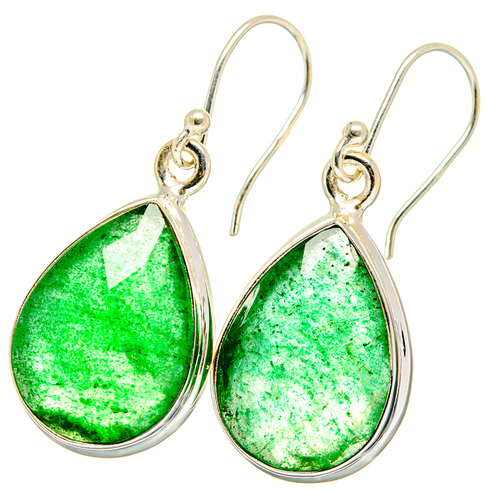 Green Aventurine Earrings handcrafted by Ana Silver Co - EARR422125