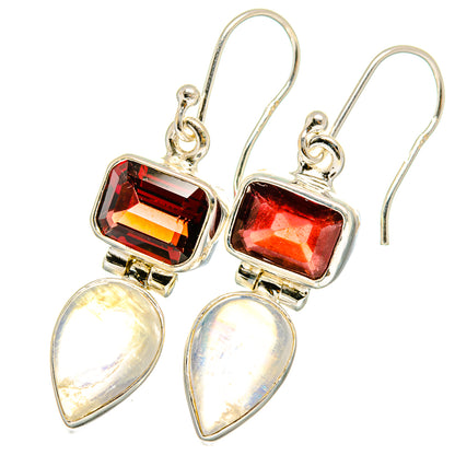Rainbow Moonstone Earrings handcrafted by Ana Silver Co - EARR422132