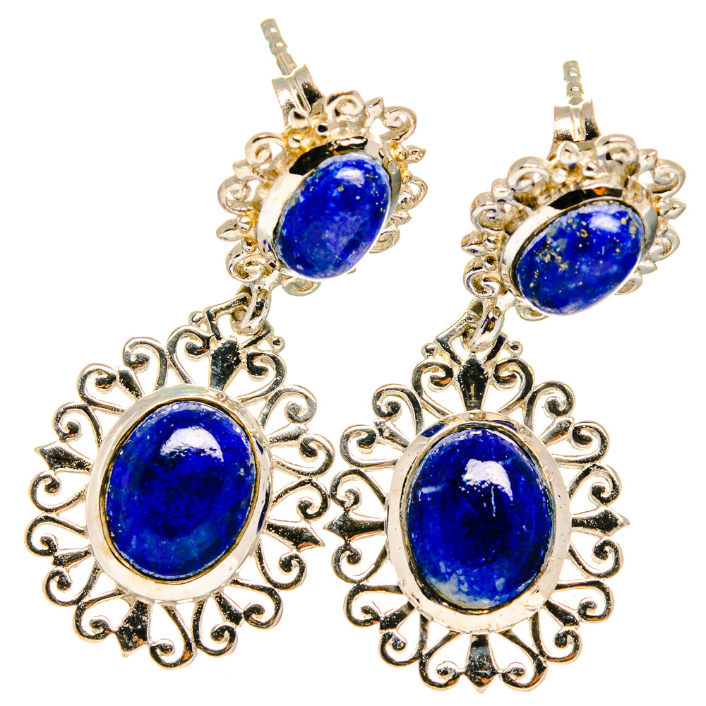 Lapis Lazuli Earrings handcrafted by Ana Silver Co - EARR422139