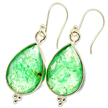 Green Aventurine Earrings handcrafted by Ana Silver Co - EARR422145