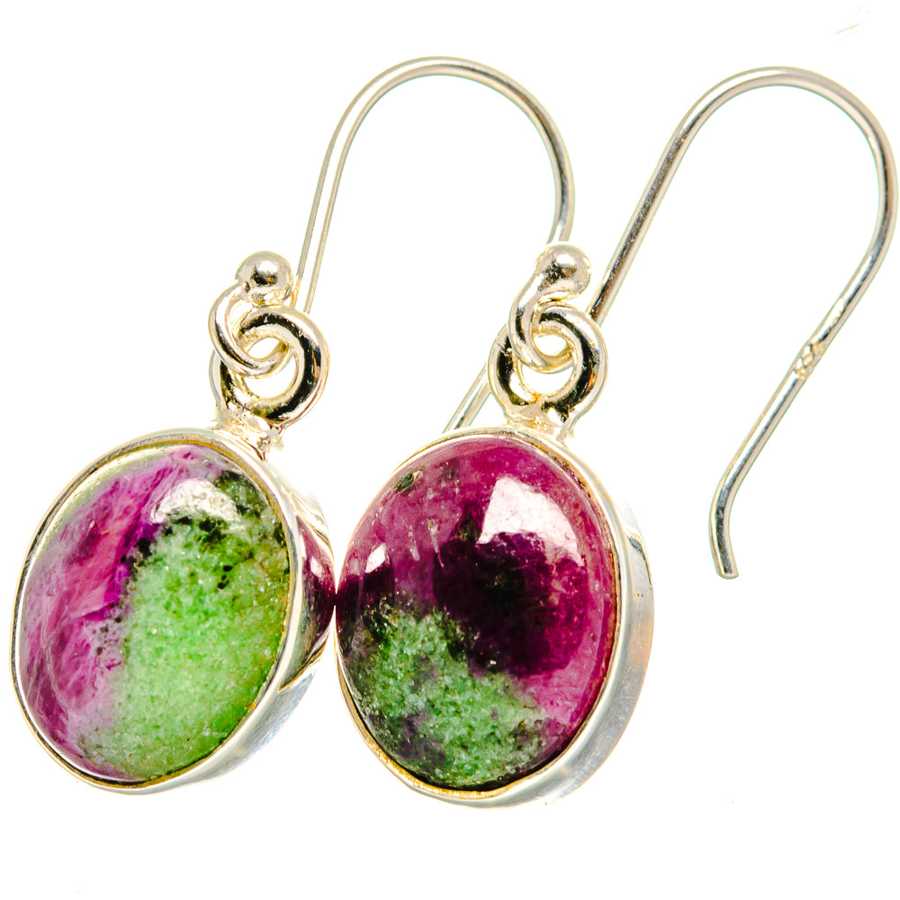 Ruby Zoisite Earrings handcrafted by Ana Silver Co - EARR422148