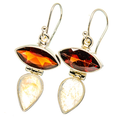 Rainbow Moonstone Earrings handcrafted by Ana Silver Co - EARR422151