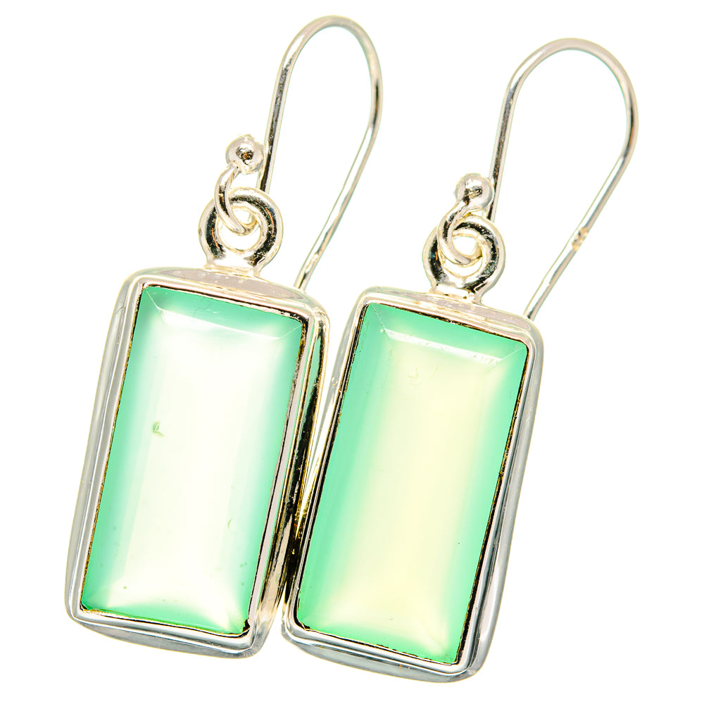 Aqua Chalcedony Earrings handcrafted by Ana Silver Co - EARR422202