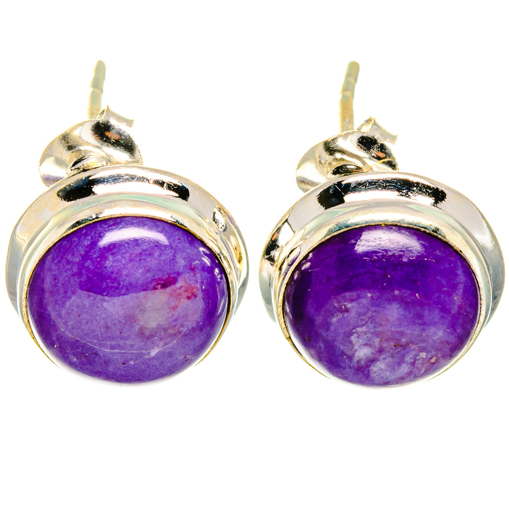 Charoite Earrings handcrafted by Ana Silver Co - EARR422206