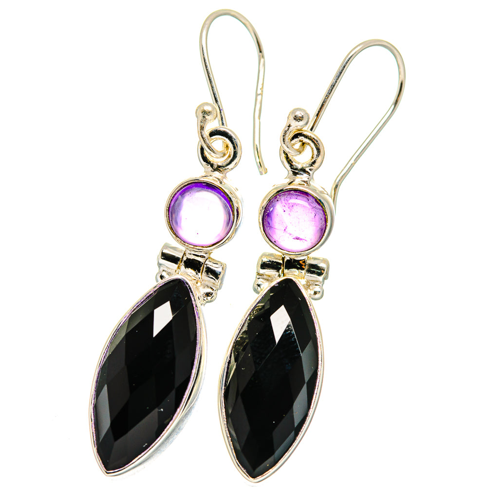 Black Onyx Earrings handcrafted by Ana Silver Co - EARR422224