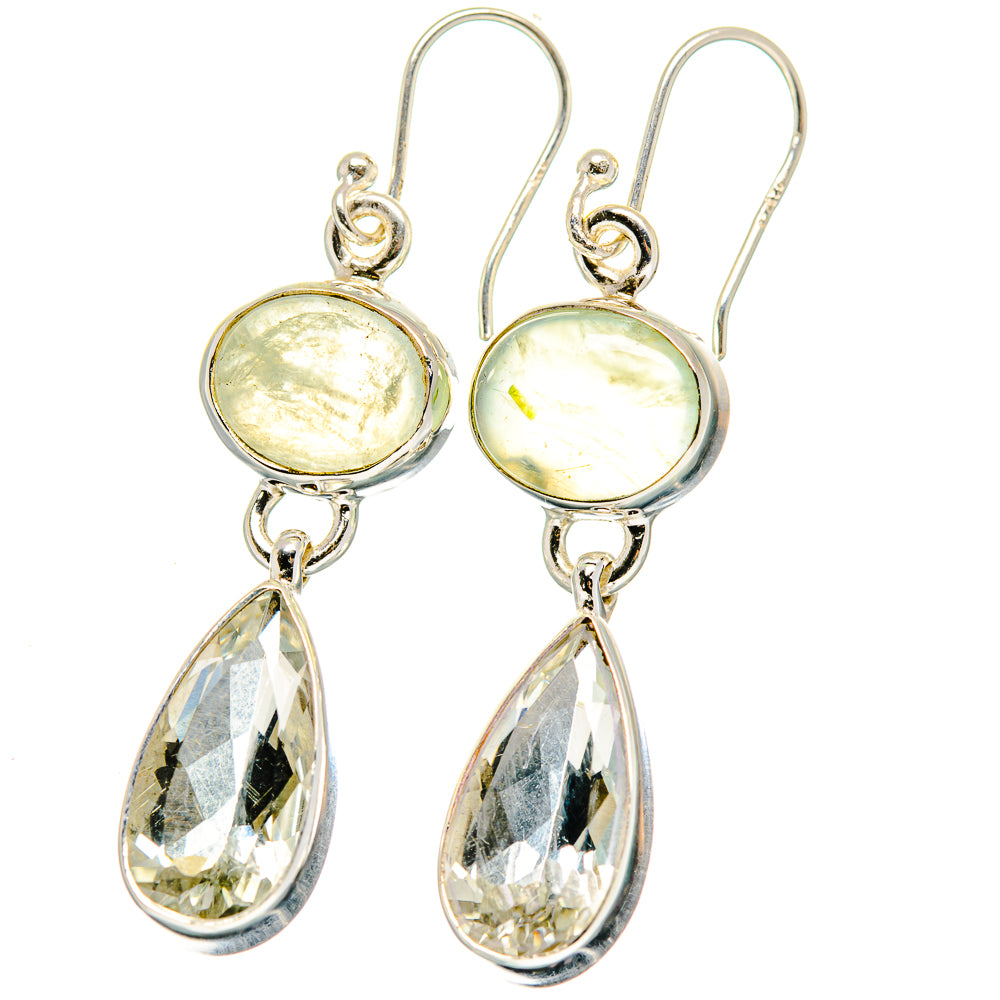 White Quartz Earrings handcrafted by Ana Silver Co - EARR422228