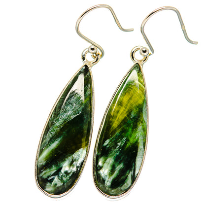 Seraphinite Earrings handcrafted by Ana Silver Co - EARR422230
