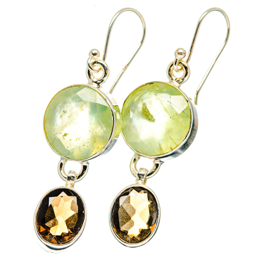 Prehnite Earrings handcrafted by Ana Silver Co - EARR422236
