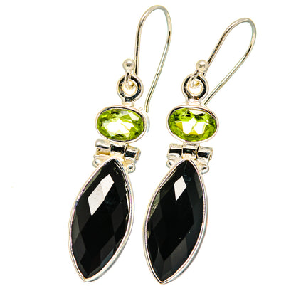 Black Onyx Earrings handcrafted by Ana Silver Co - EARR422237