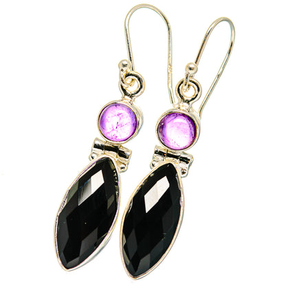 Black Onyx Earrings handcrafted by Ana Silver Co - EARR422239
