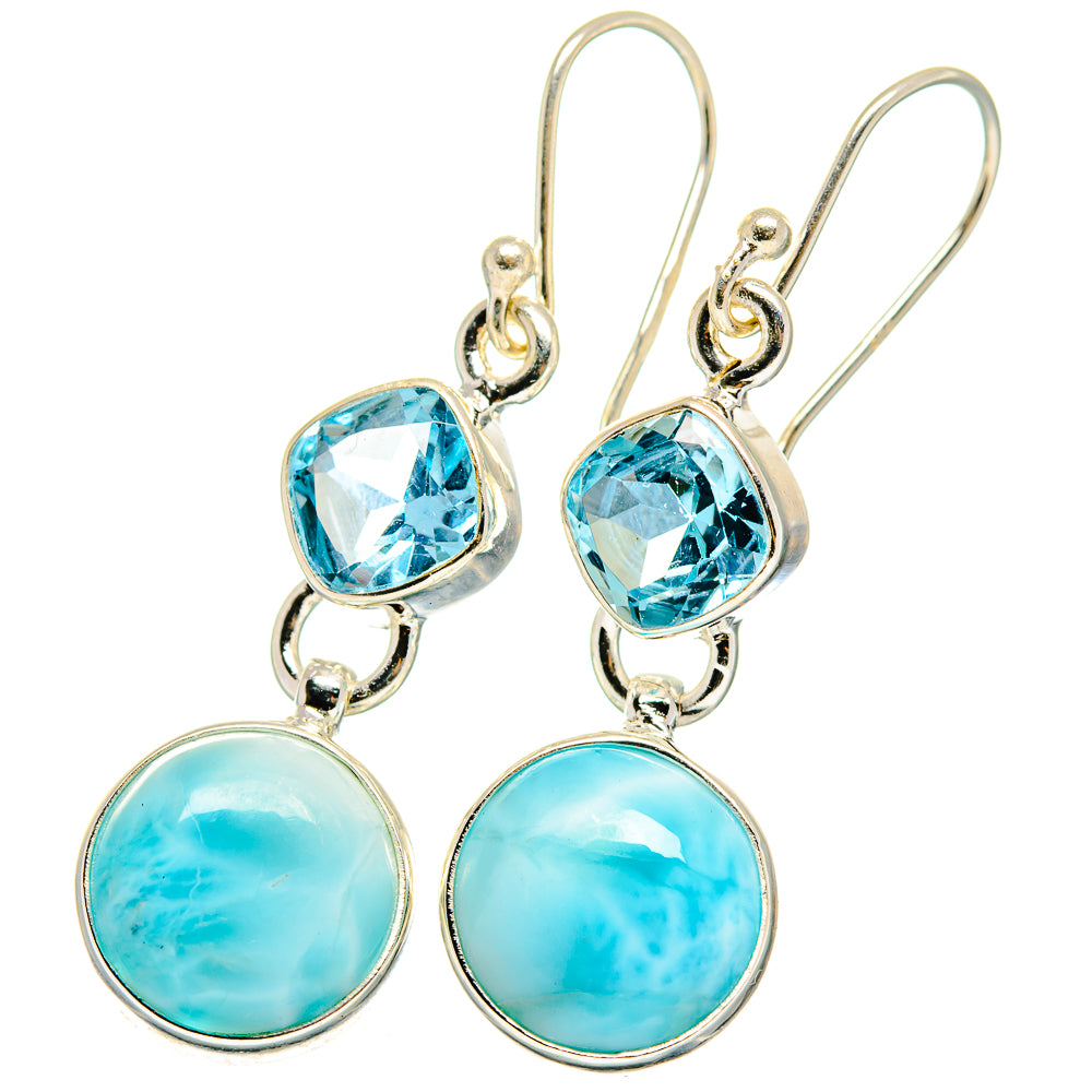 Larimar Earrings handcrafted by Ana Silver Co - EARR422240