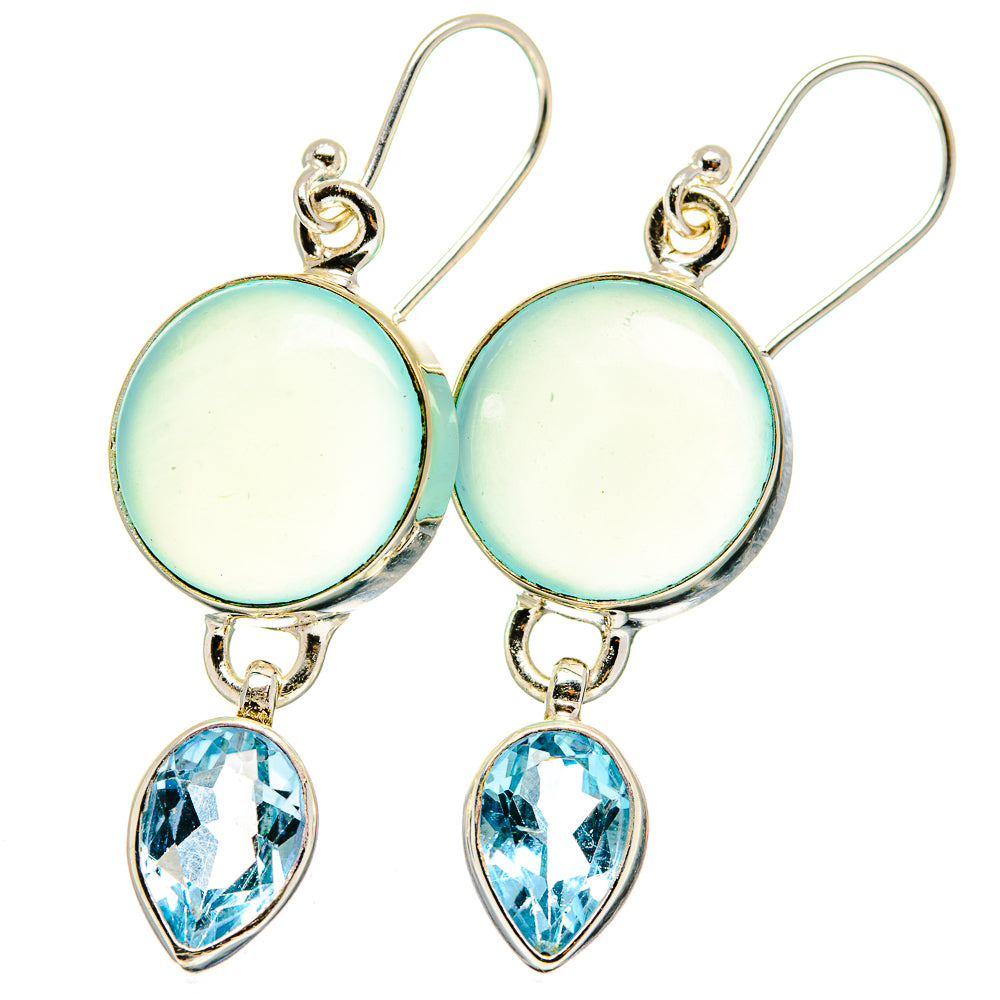 Aquamarine Earrings handcrafted by Ana Silver Co - EARR422243