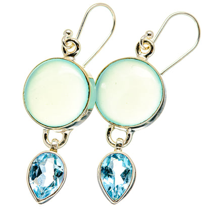Aquamarine Earrings handcrafted by Ana Silver Co - EARR422243