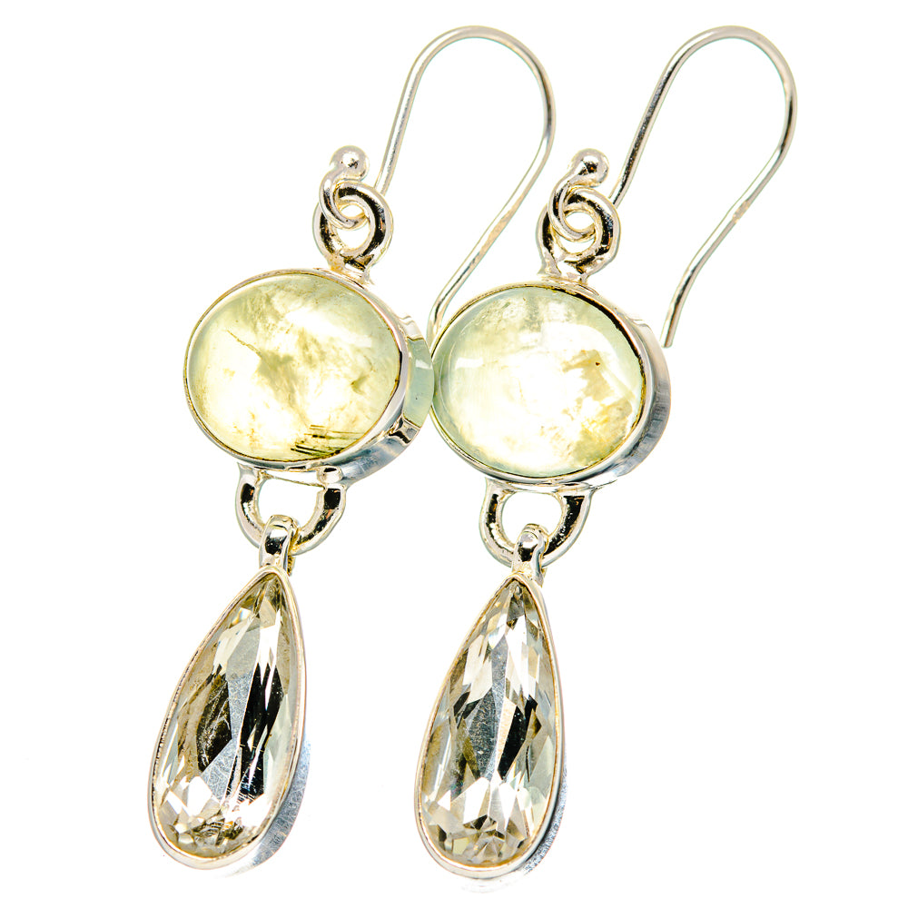 White Quartz Earrings handcrafted by Ana Silver Co - EARR422244