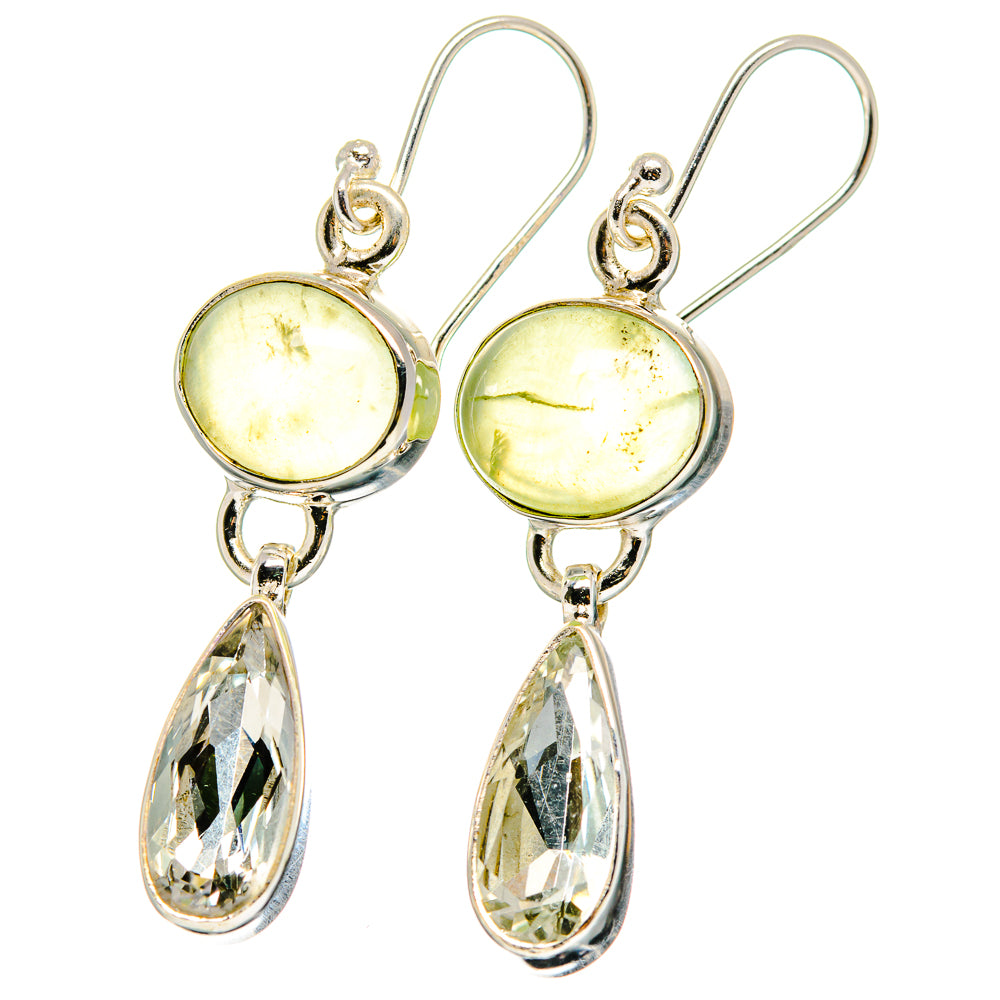 Prehnite Earrings handcrafted by Ana Silver Co - EARR422254