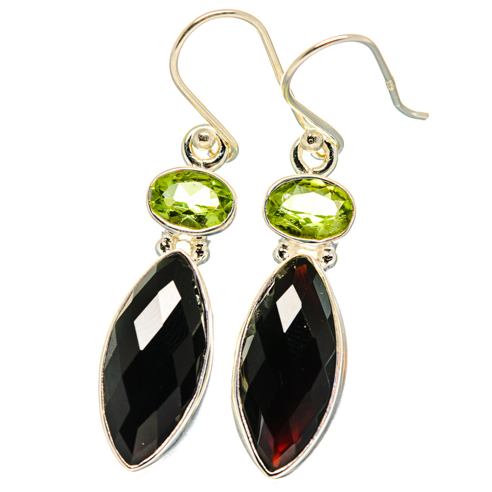 Black Onyx Earrings handcrafted by Ana Silver Co - EARR422256