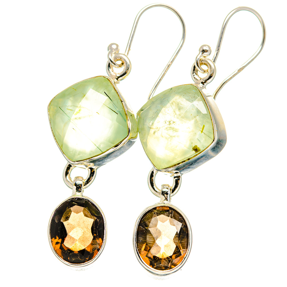 Prehnite Earrings handcrafted by Ana Silver Co - EARR422261