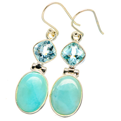 Larimar Earrings handcrafted by Ana Silver Co - EARR422266