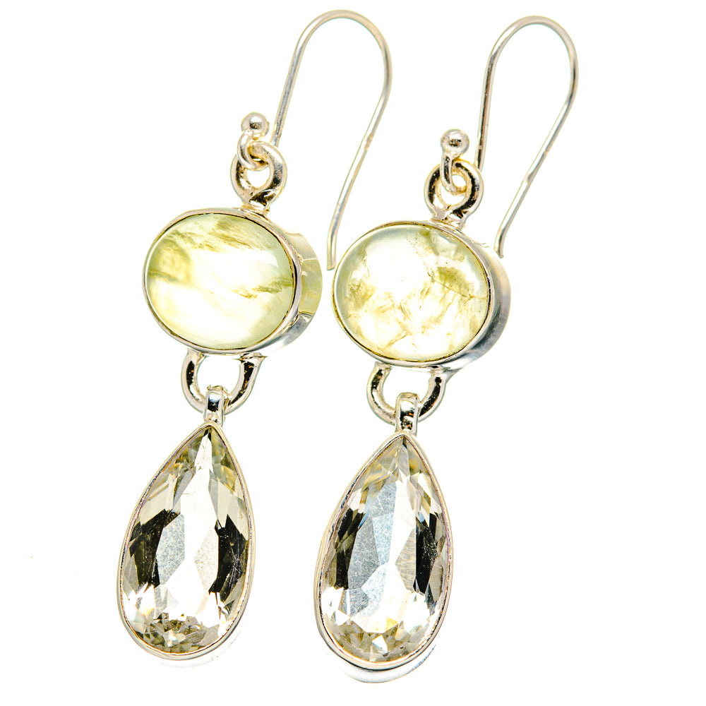 White Quartz Earrings handcrafted by Ana Silver Co - EARR422267