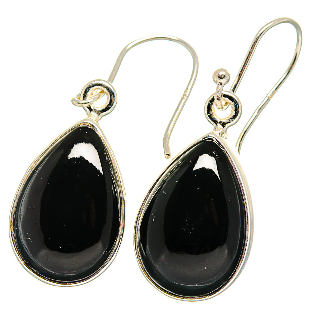 Black Onyx Earrings handcrafted by Ana Silver Co - EARR422269