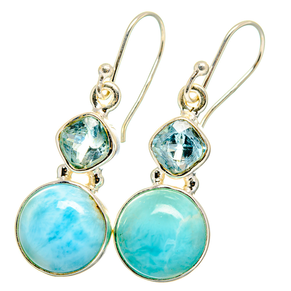 Larimar Earrings handcrafted by Ana Silver Co - EARR422273