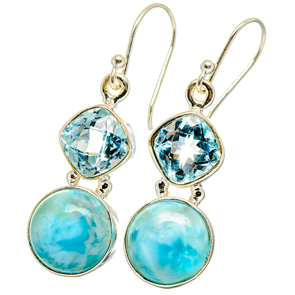 Larimar Earrings handcrafted by Ana Silver Co - EARR422281