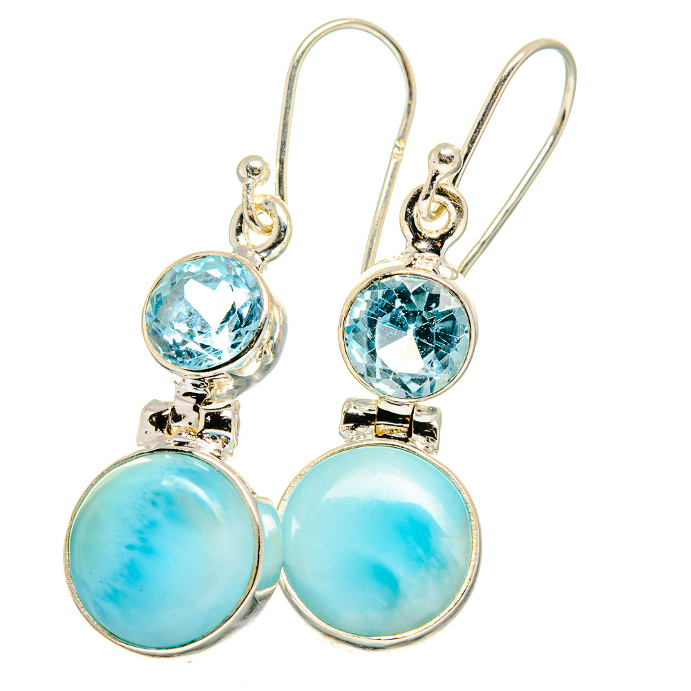 Larimar Earrings handcrafted by Ana Silver Co - EARR422284