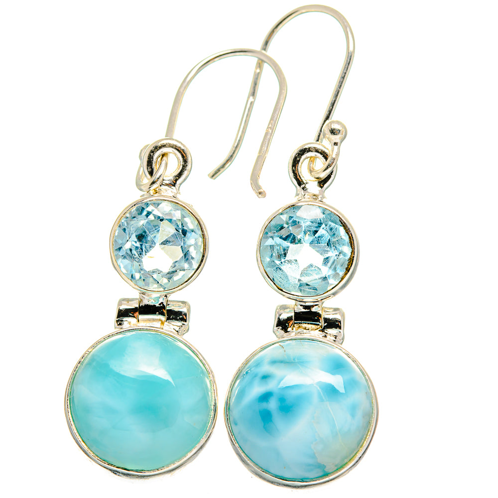 Larimar Earrings handcrafted by Ana Silver Co - EARR422287
