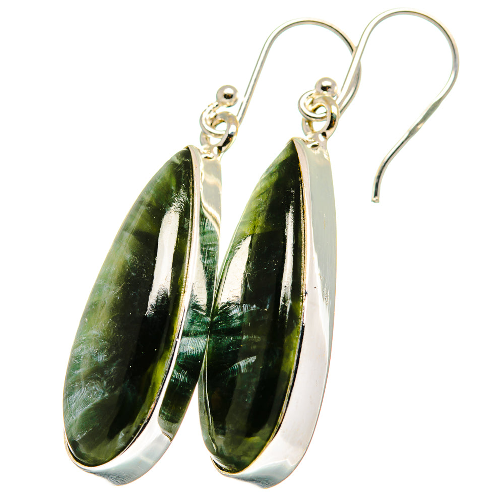 Seraphinite Earrings handcrafted by Ana Silver Co - EARR422289