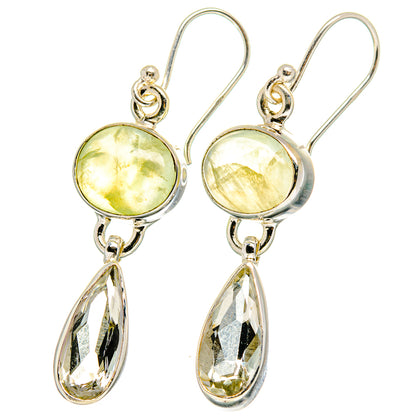 Prehnite Earrings handcrafted by Ana Silver Co - EARR422298