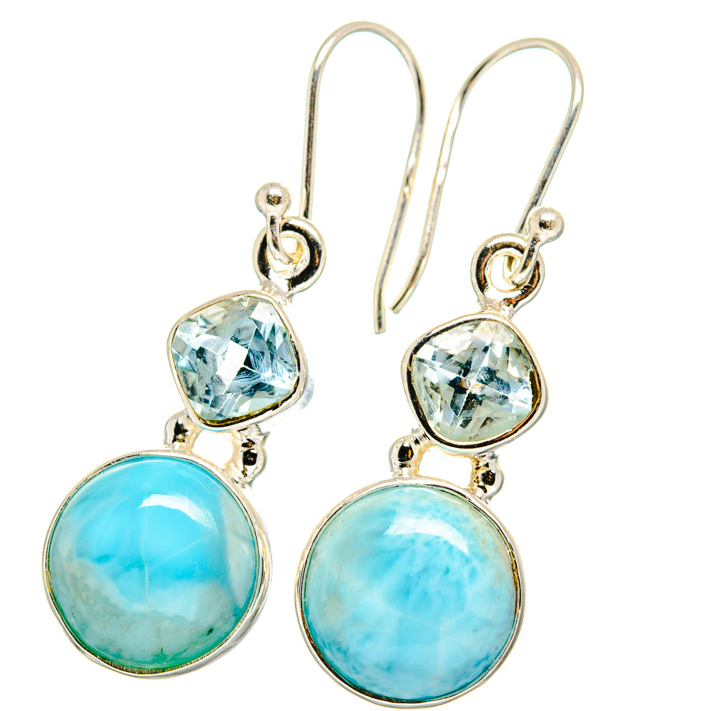 Larimar Earrings handcrafted by Ana Silver Co - EARR422299