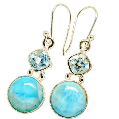 Larimar Earrings handcrafted by Ana Silver Co - EARR422299