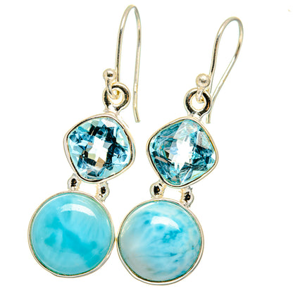 Larimar Earrings handcrafted by Ana Silver Co - EARR422302