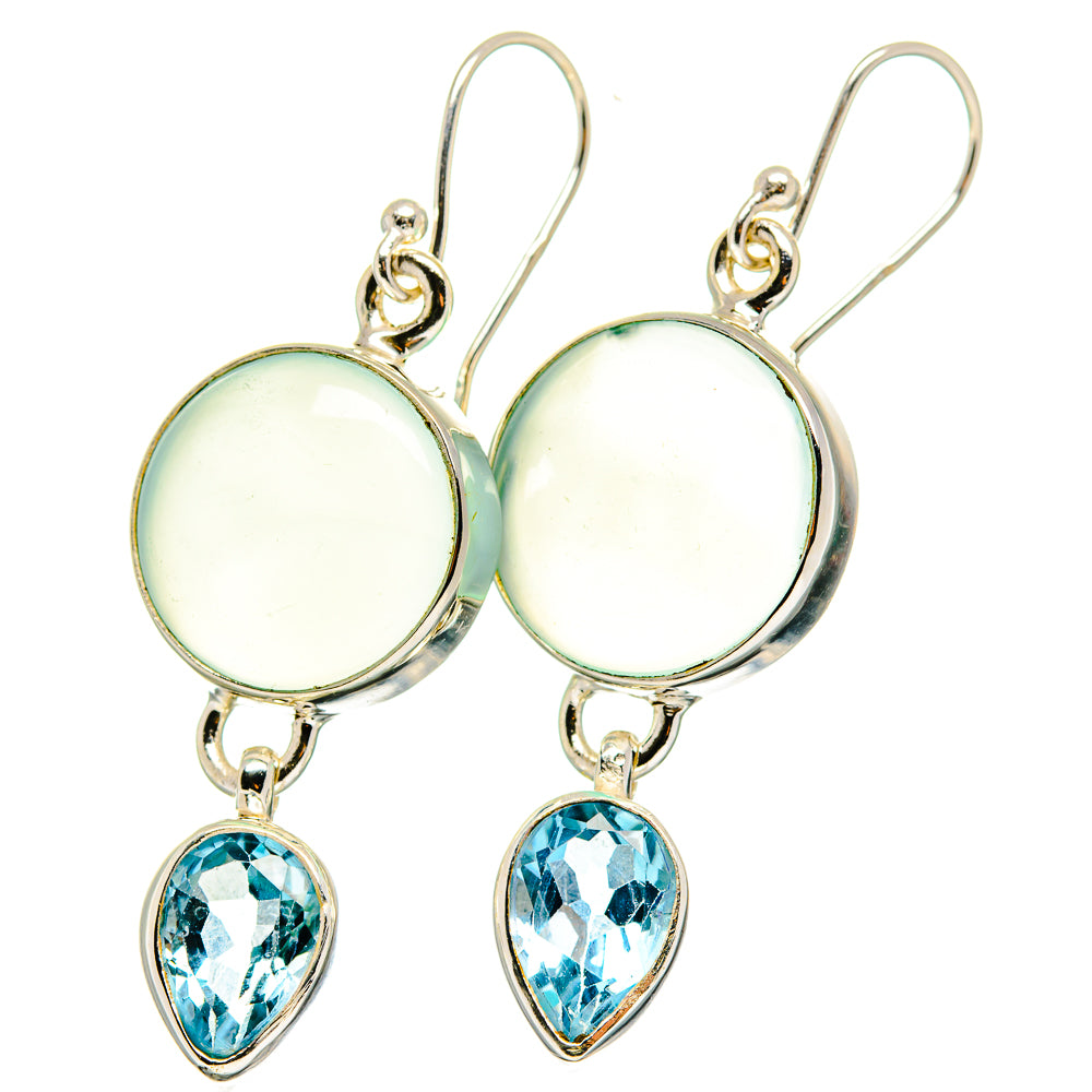 Aquamarine Earrings handcrafted by Ana Silver Co - EARR422309