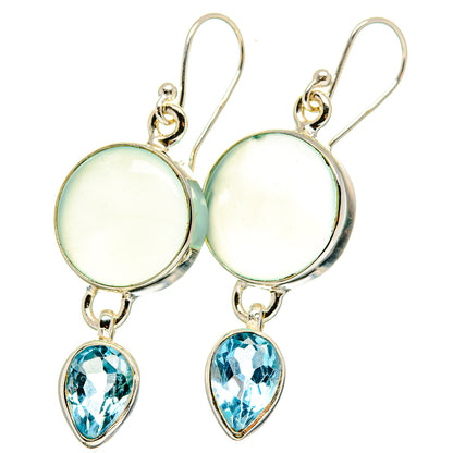Aquamarine Earrings handcrafted by Ana Silver Co - EARR422309