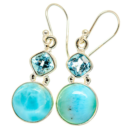 Larimar Earrings handcrafted by Ana Silver Co - EARR422311