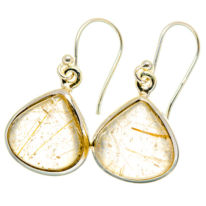 Rutilated Quartz Earrings handcrafted by Ana Silver Co - EARR422315