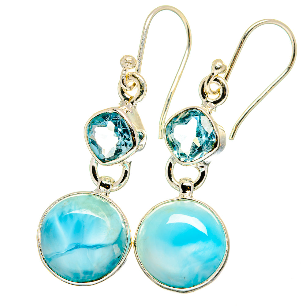 Larimar Earrings handcrafted by Ana Silver Co - EARR422319