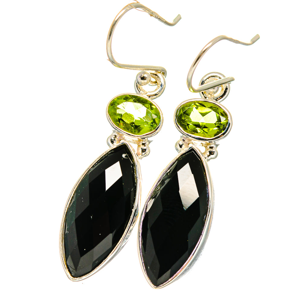 Black Onyx Earrings handcrafted by Ana Silver Co - EARR422321 - Photo 2