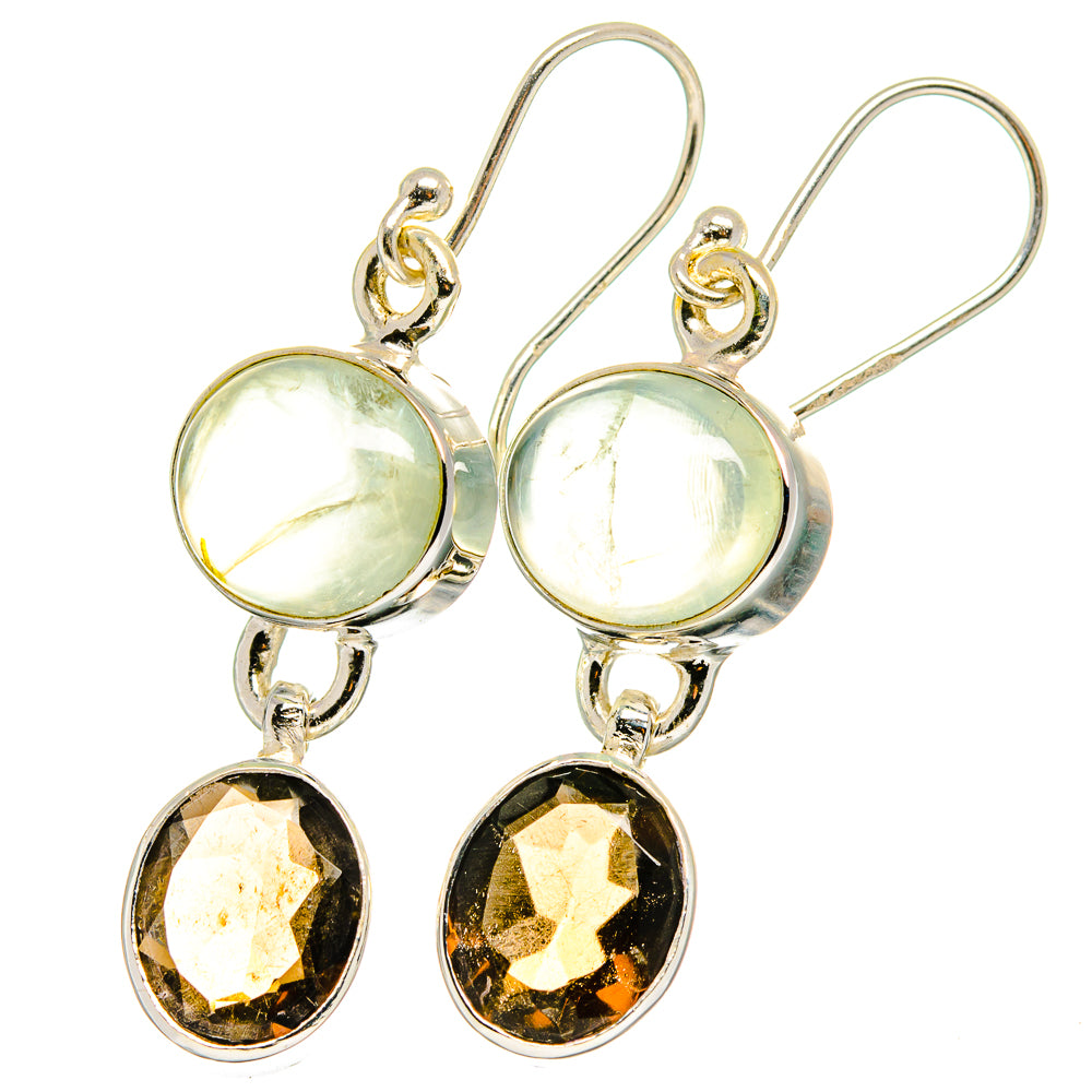 Prehnite Earrings handcrafted by Ana Silver Co - EARR422323 - Photo 2