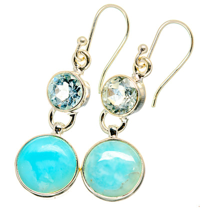 Larimar Earrings handcrafted by Ana Silver Co - EARR422330