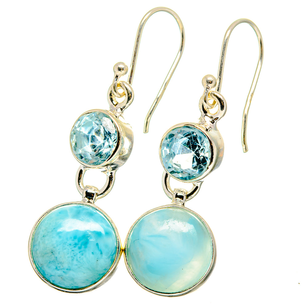 Larimar Earrings handcrafted by Ana Silver Co - EARR422332