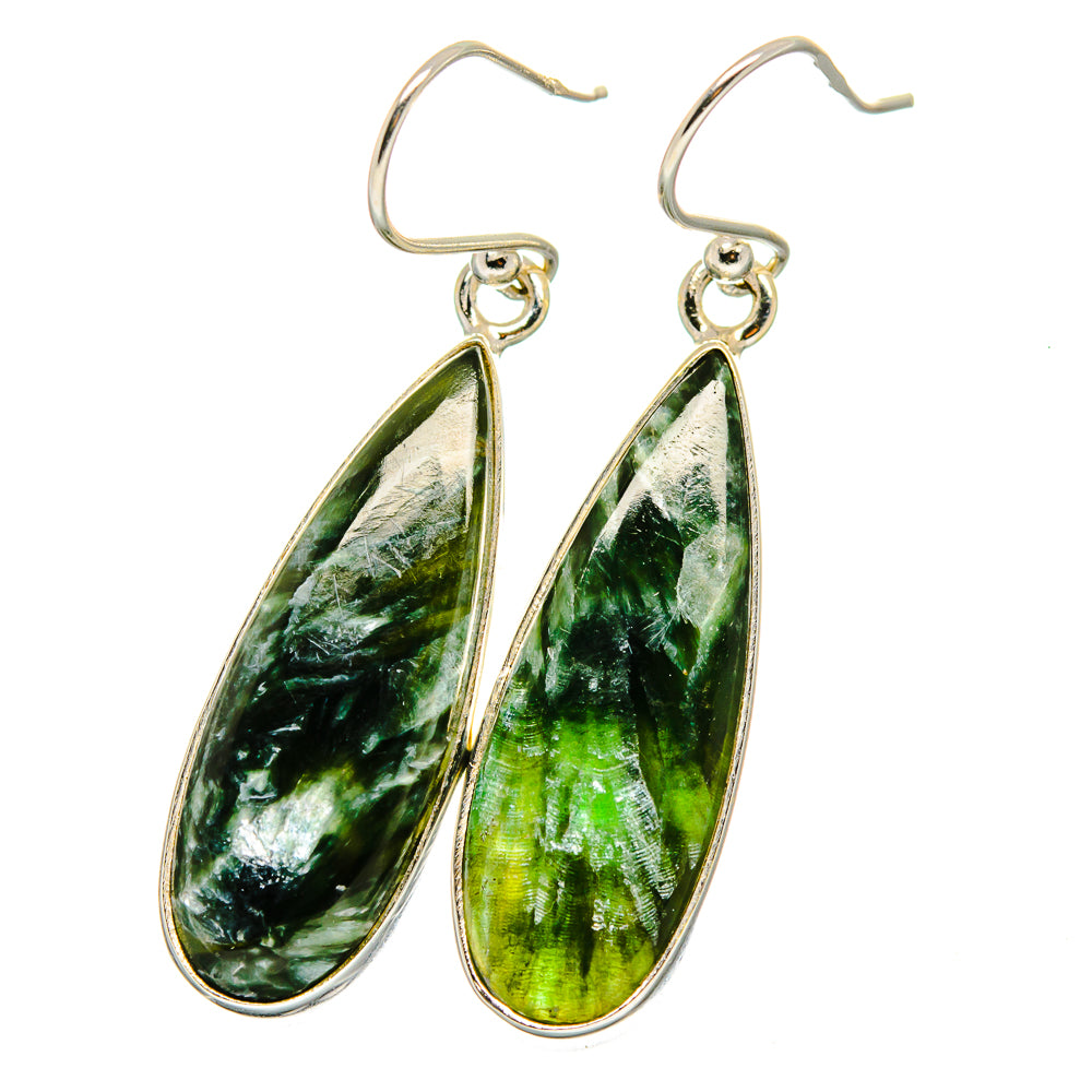 Seraphinite Earrings handcrafted by Ana Silver Co - EARR422334