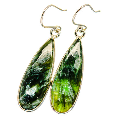 Seraphinite Earrings handcrafted by Ana Silver Co - EARR422334