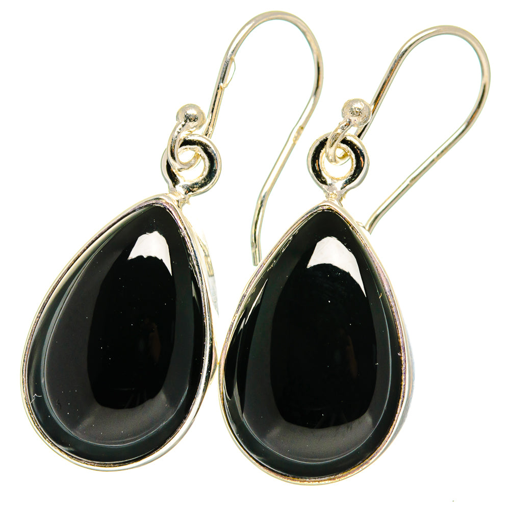 Black Onyx Earrings handcrafted by Ana Silver Co - EARR422339