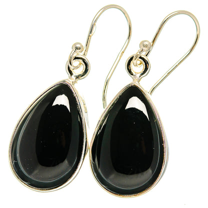 Black Onyx Earrings handcrafted by Ana Silver Co - EARR422339