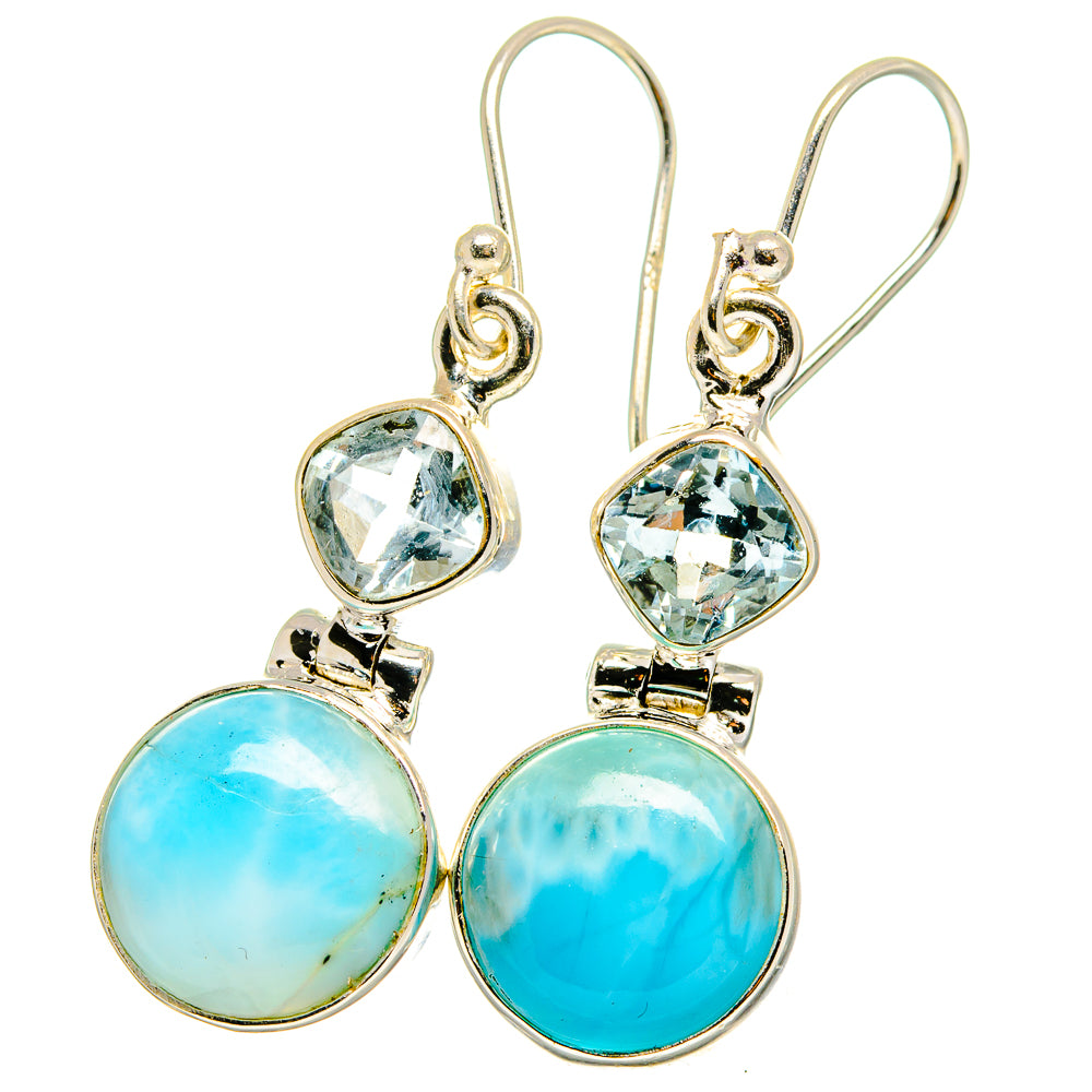 Larimar Earrings handcrafted by Ana Silver Co - EARR422342