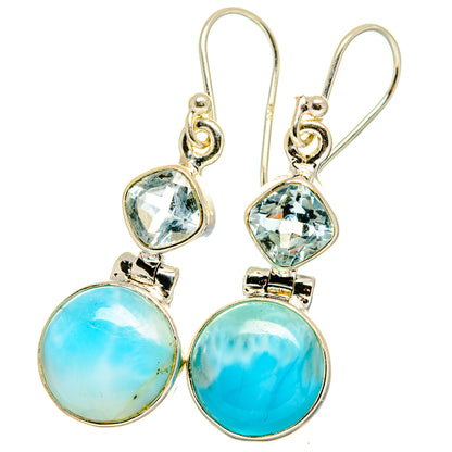 Larimar Earrings handcrafted by Ana Silver Co - EARR422342
